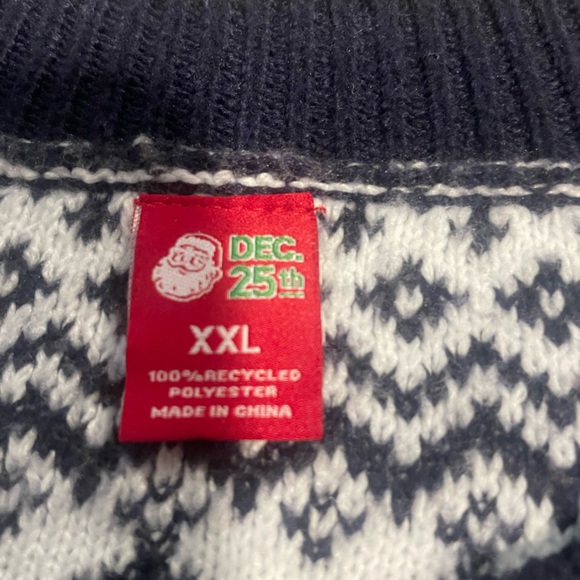 Dec 25th Christmas Holiday Reindeer Cardigan Sweater, Women’s XXL Festive Cozy - Picture 5 of 5